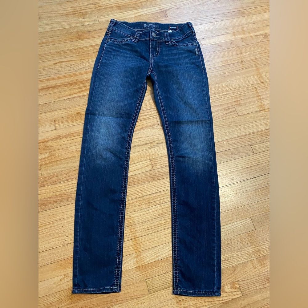 Women Silver Jeans 27 x 31 Suki Mid Super Skinny Super Stretch